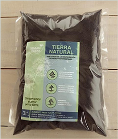 Tierra compostada del bosque
